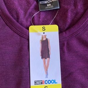 Tshirt dress burgundy size S new with tags